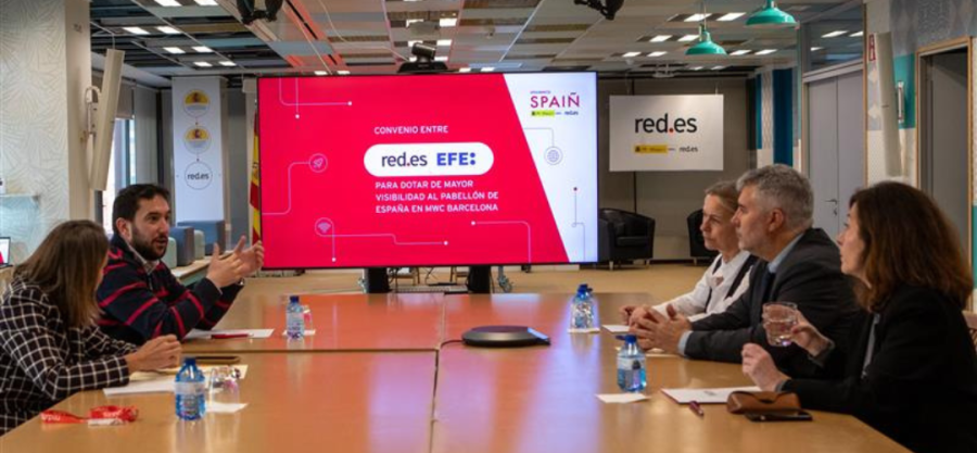 Red.es y la Agencia EFE renuevan su compromiso de colaboración para dar mayor visibilidad al pabellón de España en el MWC.